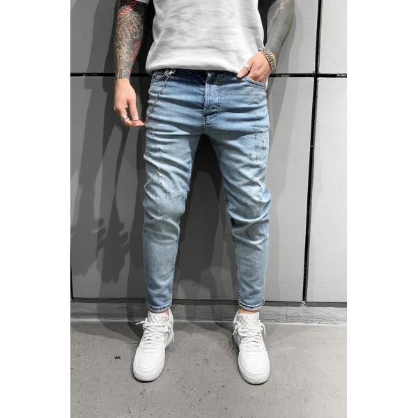 Jean Βlack Island 6565 Μπλέ Slim fit